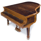 写真：175KI (Walnut/Burr walnut inlays high gloss)